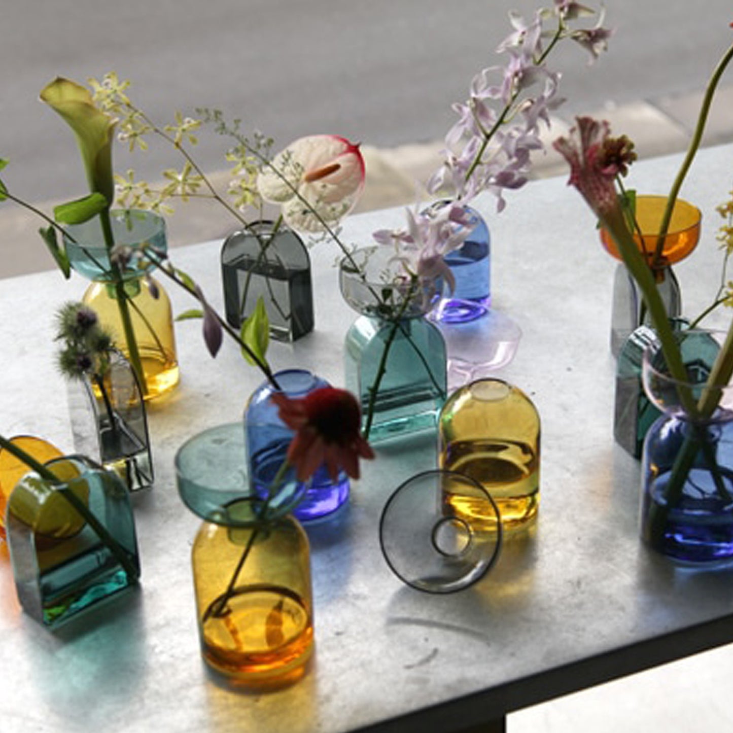 AMABRO Two Tone Vase Green Yellow