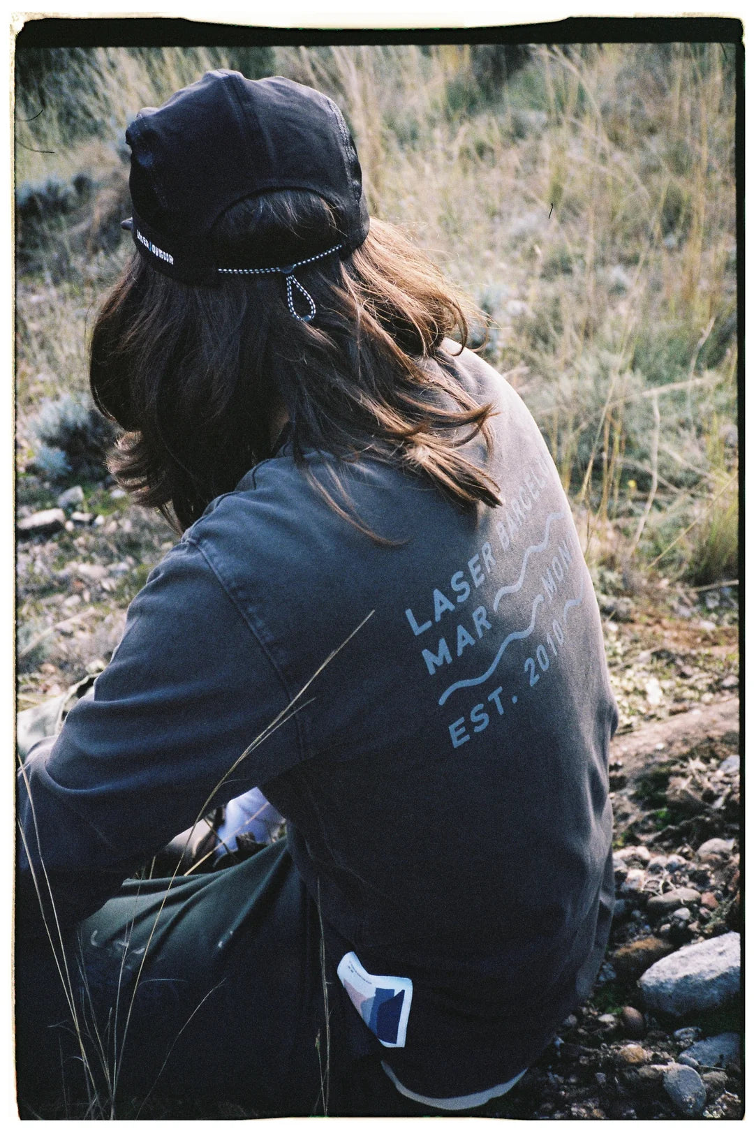 LASER BARCELONA Black Montseny 5 Panel Cap