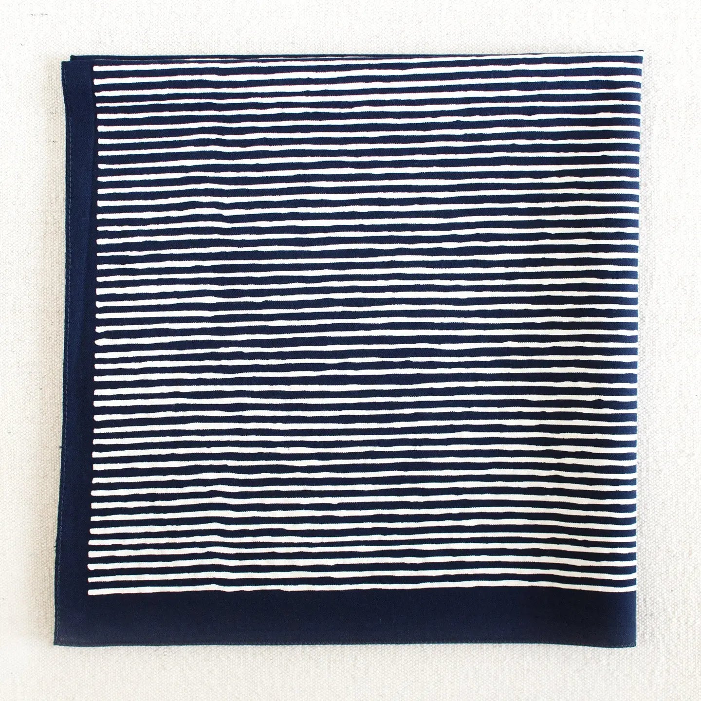 ABRACADANA Navy Striped Bandana