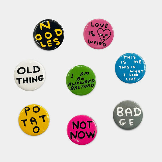 DAVID SHRIGLEY Badge Set 2