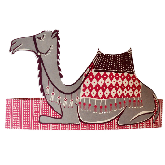 CAMBRIDGE IMPRINT Camel Mantlepiece Card