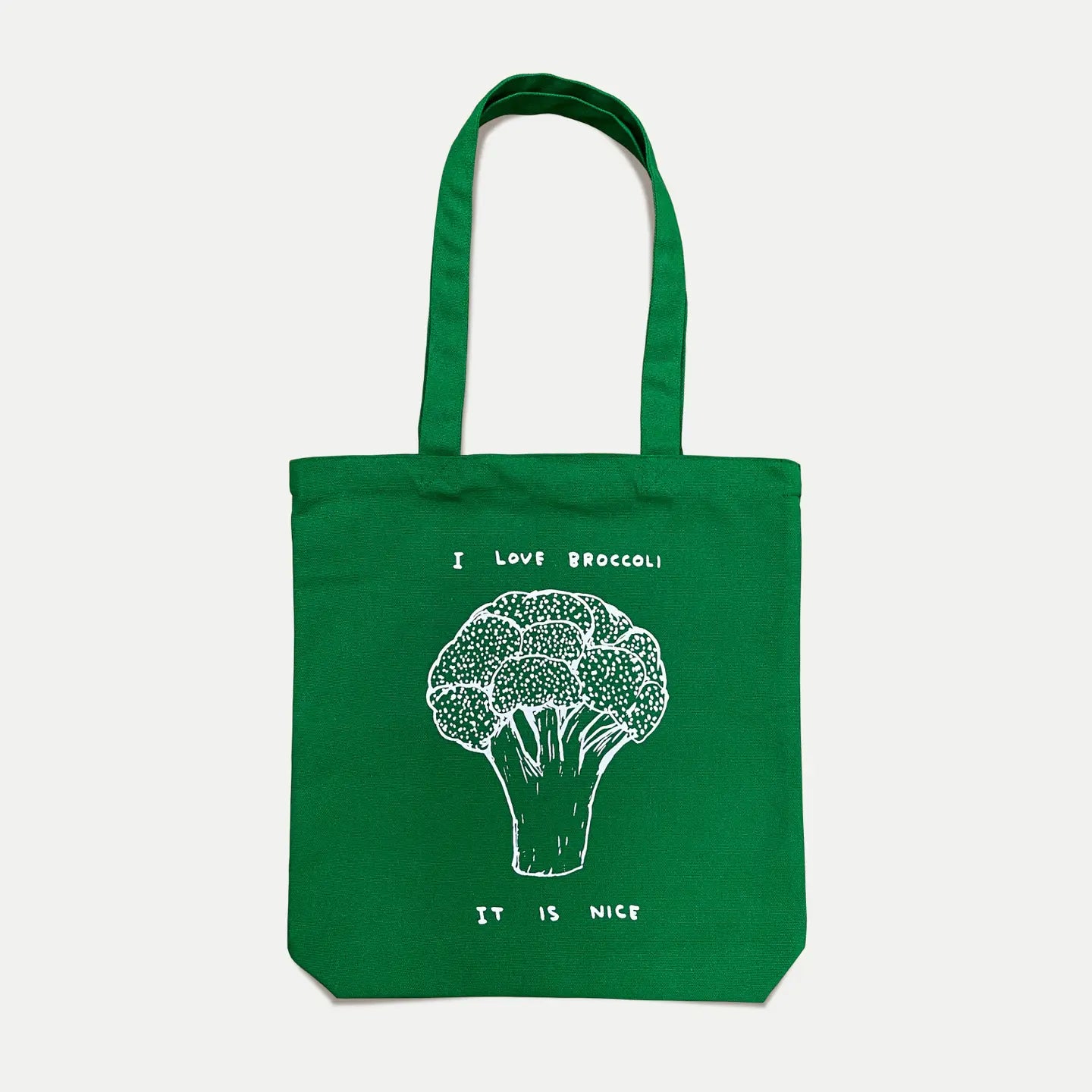DAVID SHRIGLEY I Love Broccoli Tote Bag