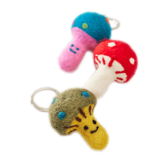 NAMASTE Mushroom Keyrings