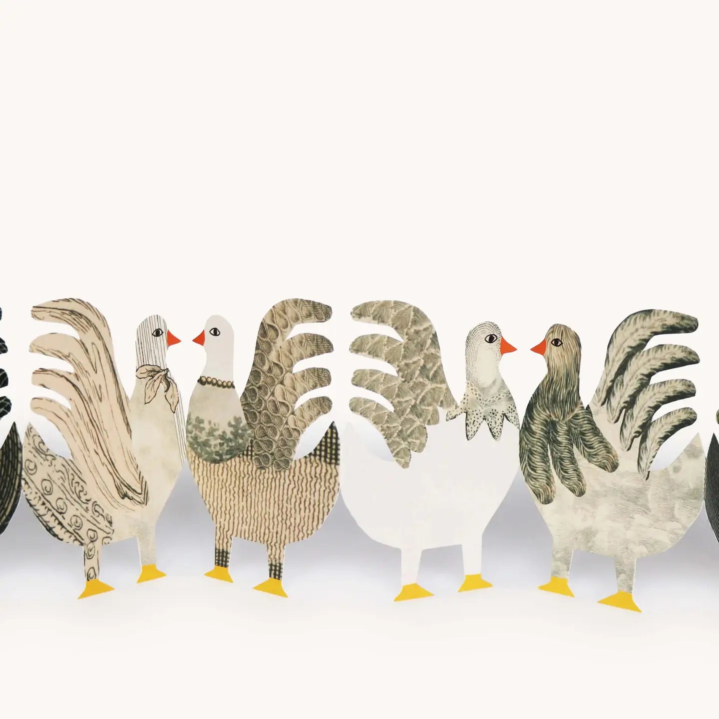 HADLEY PAPER GOODS Chickens Concertina Card