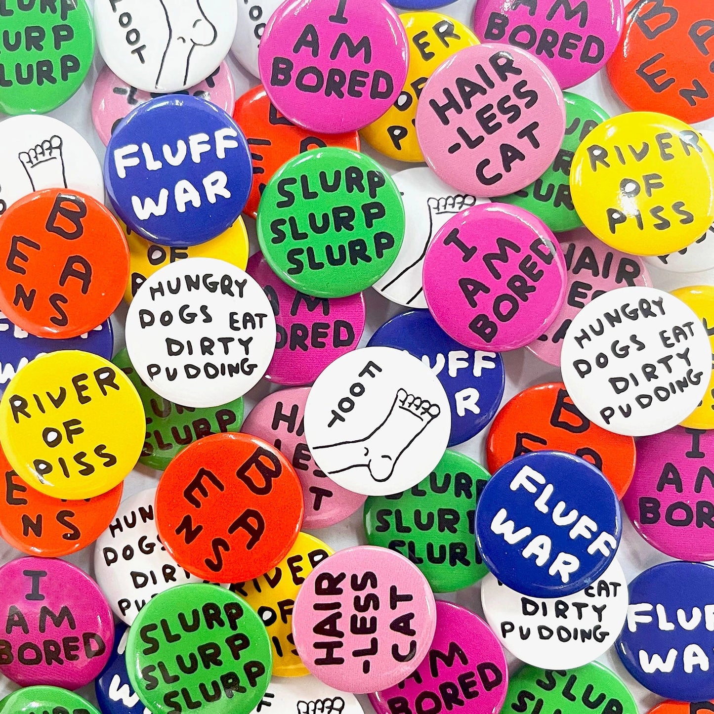 DAVID SHRIGLEY Badge Set 4