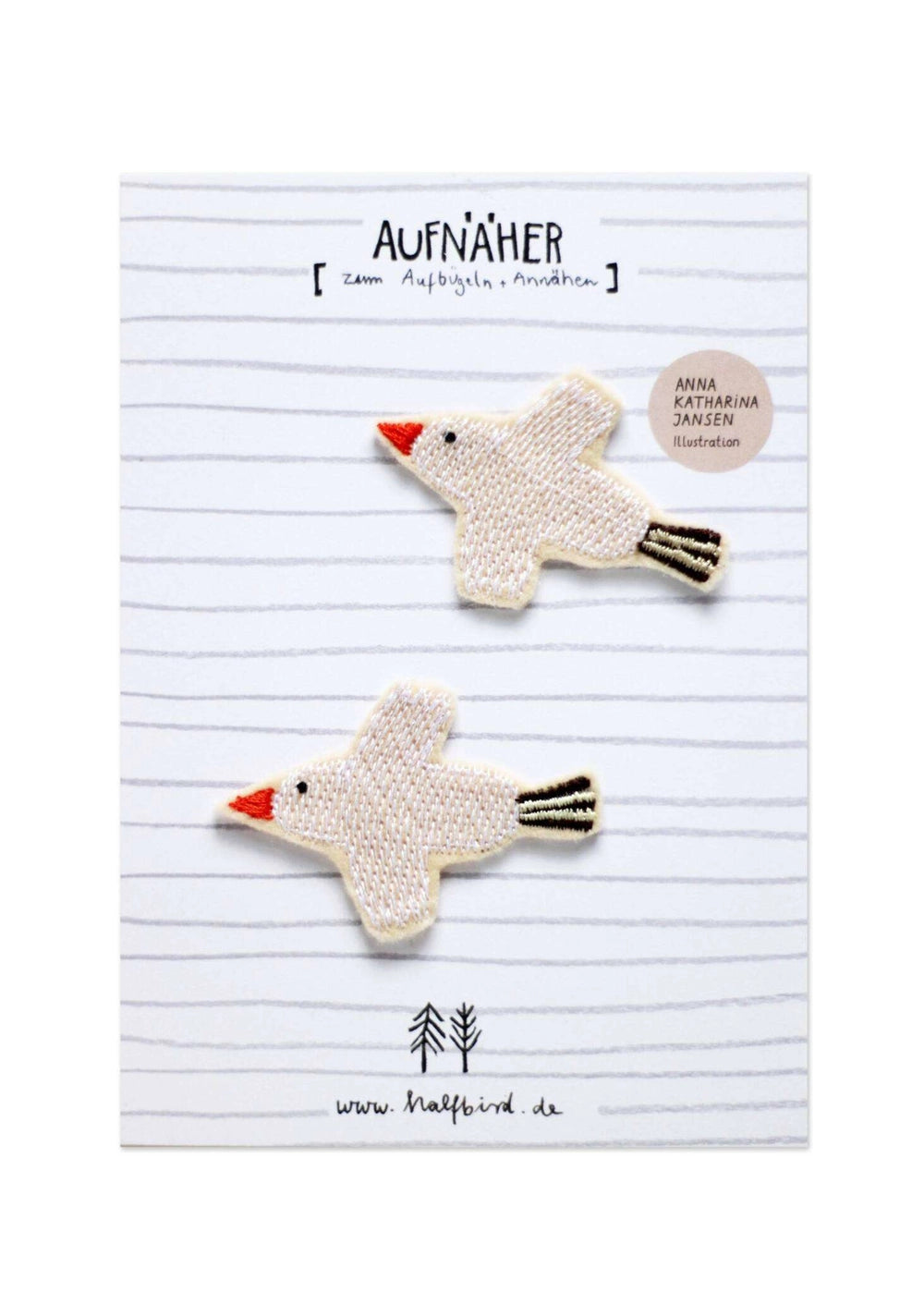 HALFBIRD White Bird Patch Set