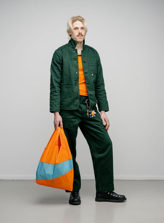 SUSAN BIJL Orange & Ocean Large Shopping Bag