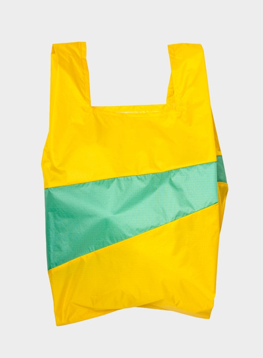 SUSAN BIJL Sunflower & Holly Green Large Shopping Bag