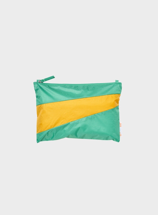 SUSAN BIJL Holly Green & Calendula Medium Pouch