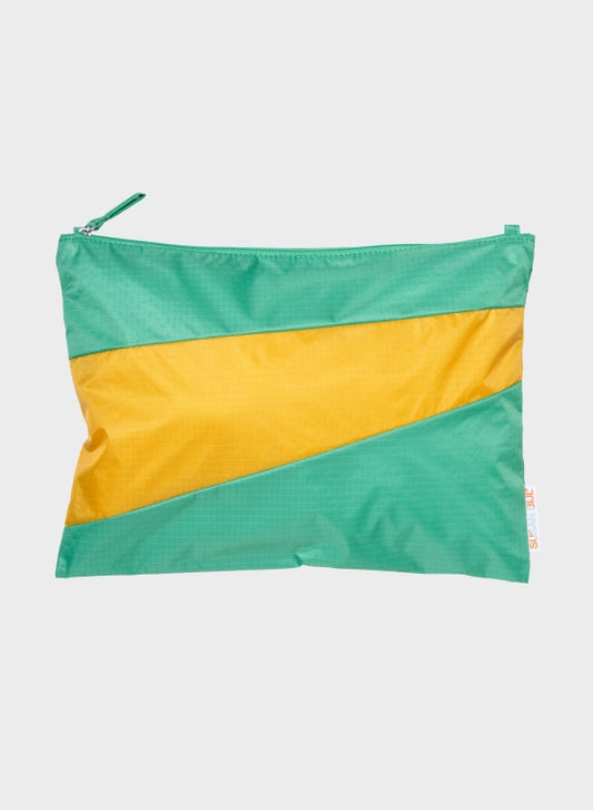 SUSAN BIJL Holly Green & Calendula Large Pouch