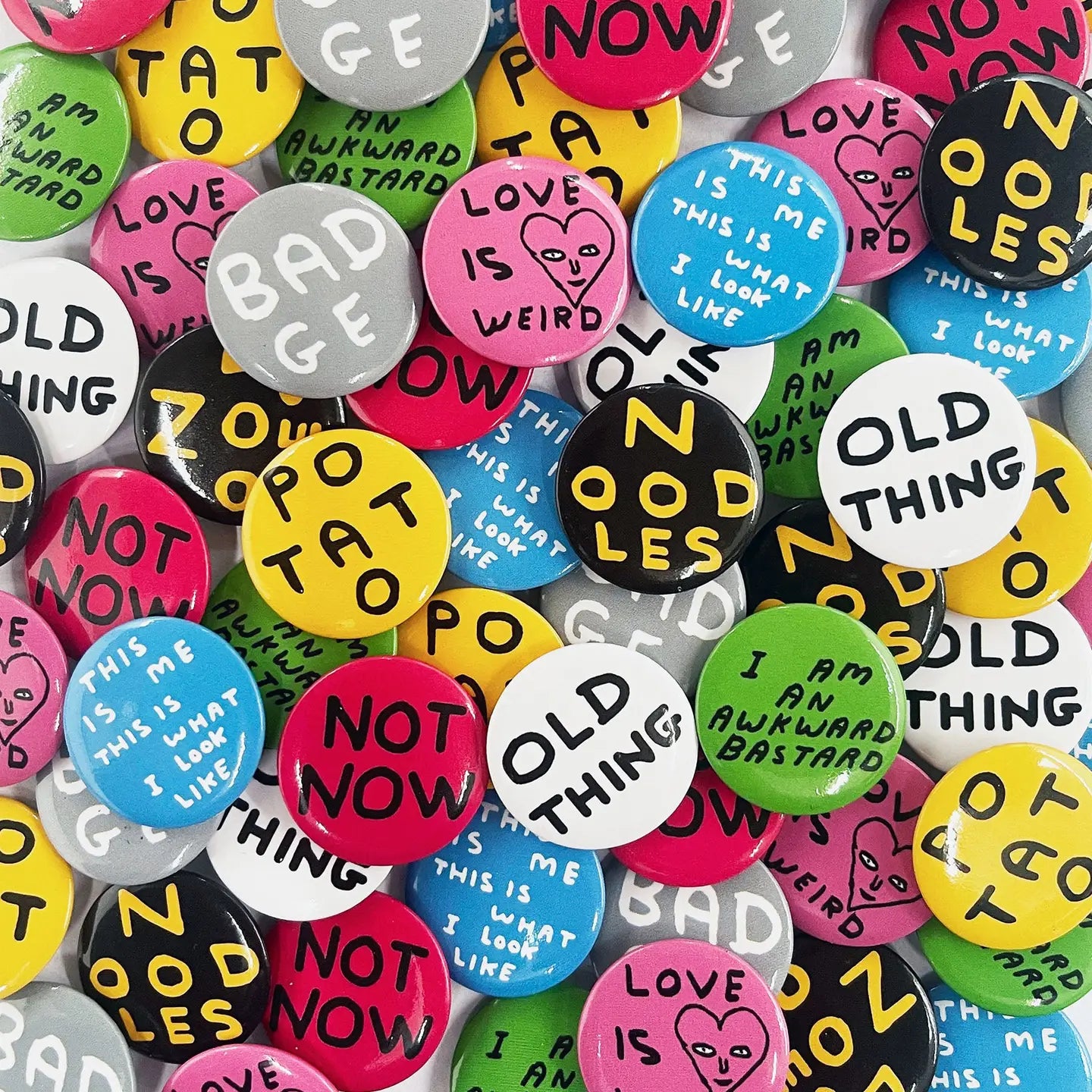 DAVID SHRIGLEY Badge Set 2