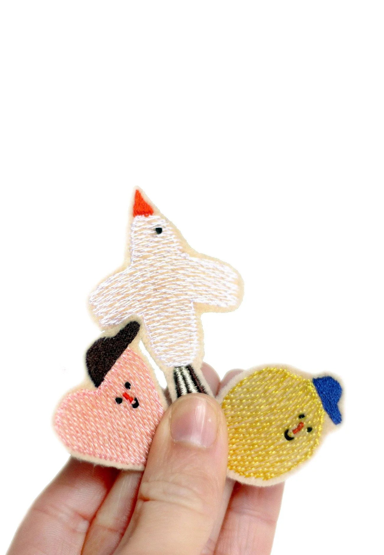 HALFBIRD Lemon, Heart & Bird Patch Set