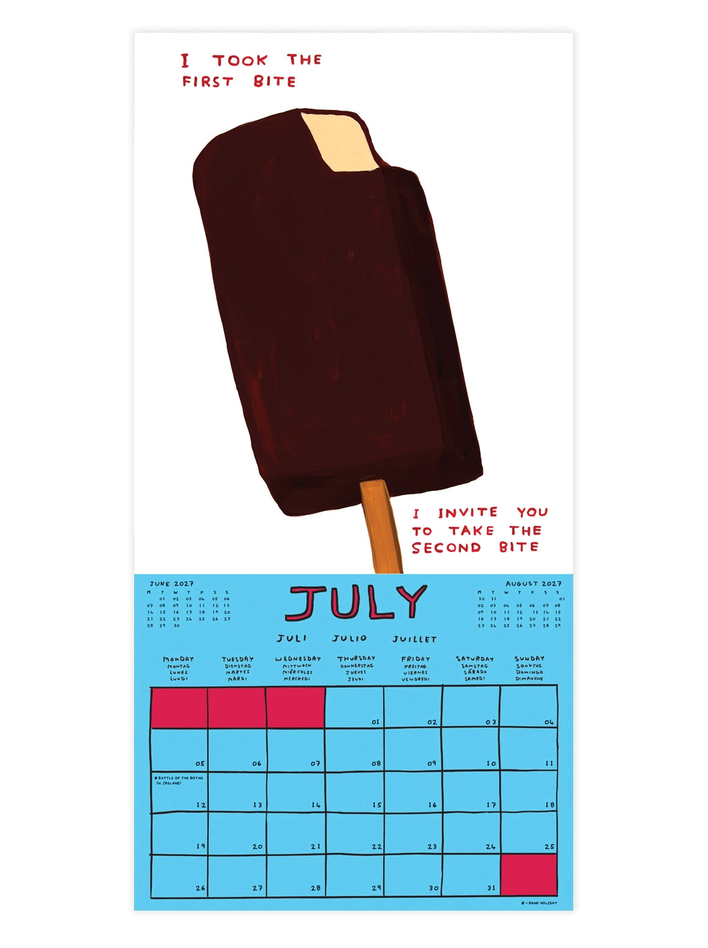 DAVID SHRIGLEY Official 2027 Wall Calendar