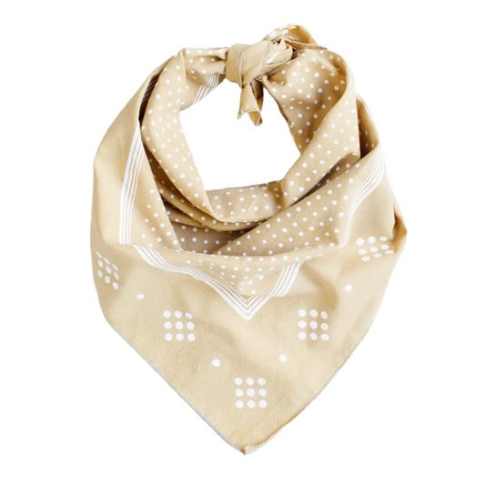 ABRACADANA Sand Polka Dot Bandana