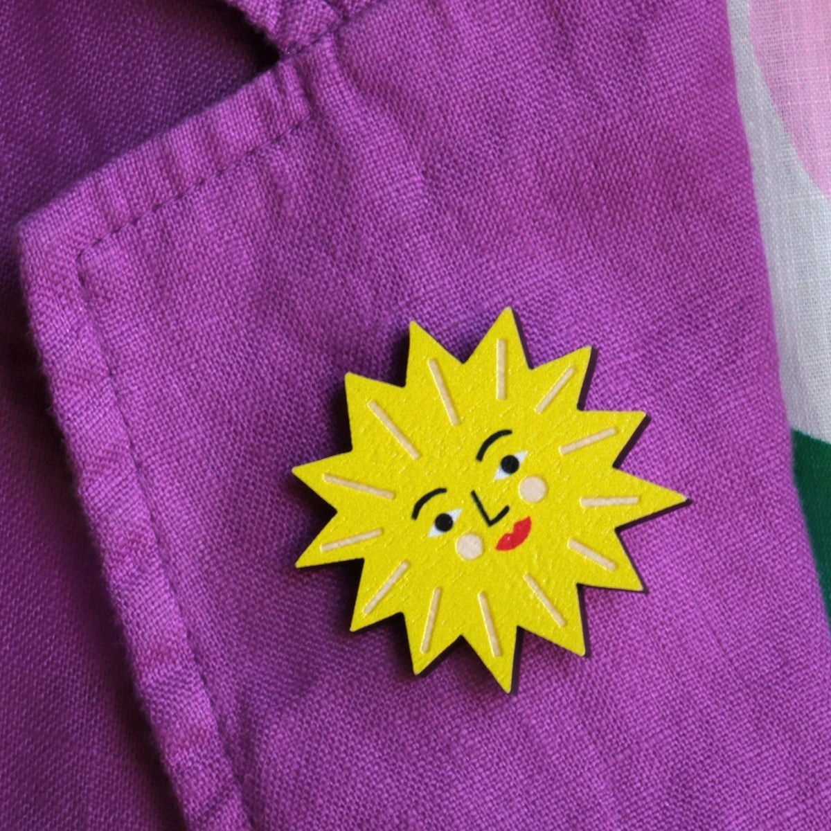 THE PRINTED PEANUT Sun Badge