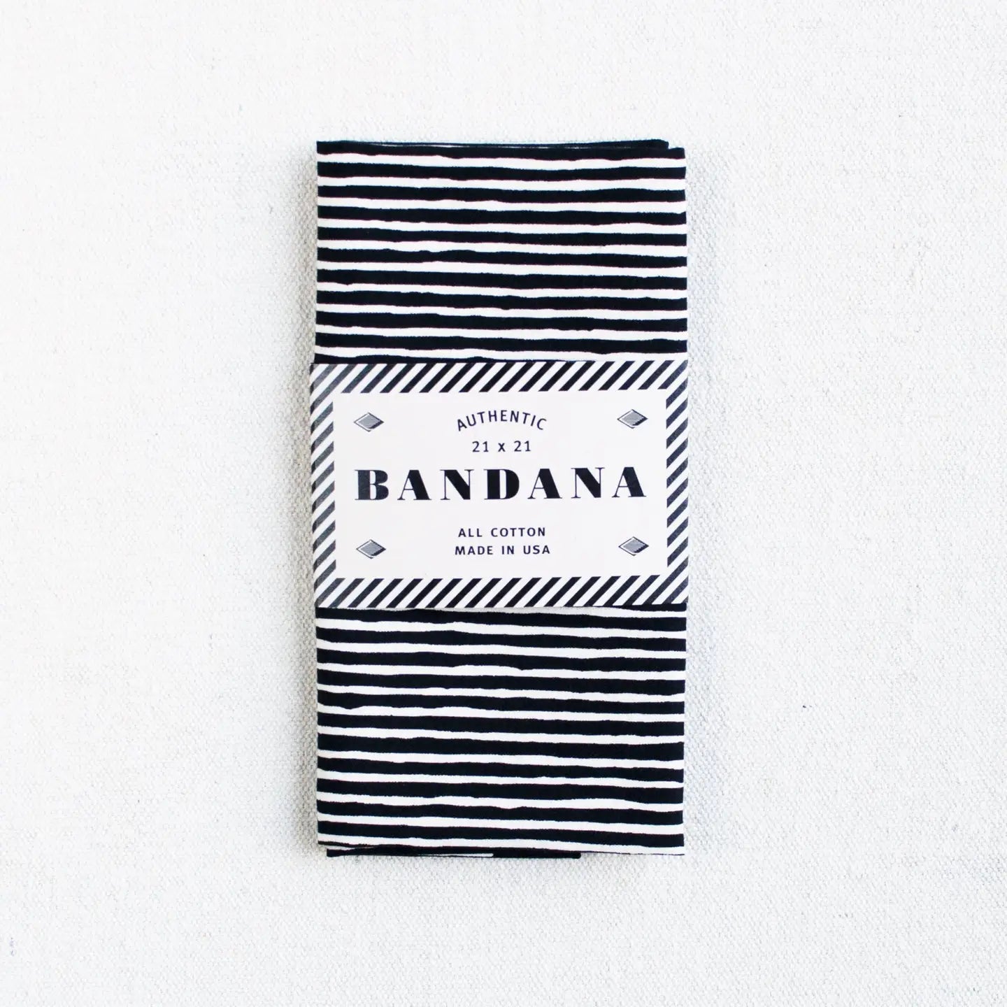 ABRACADANA Black Striped Bandana
