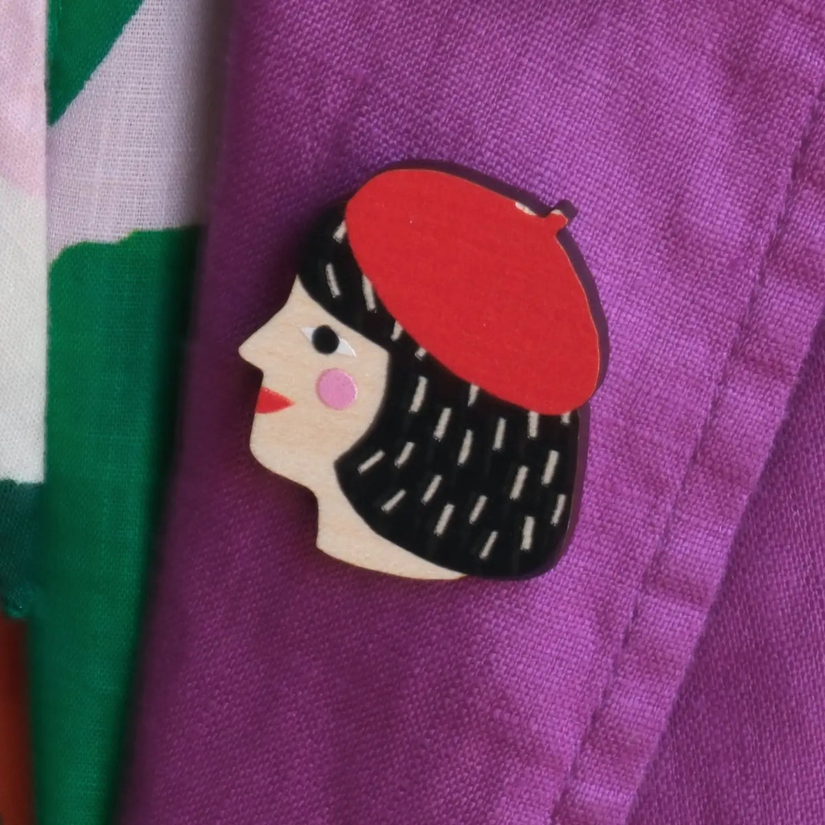 THE PRINTED PEANUT Girl Badge