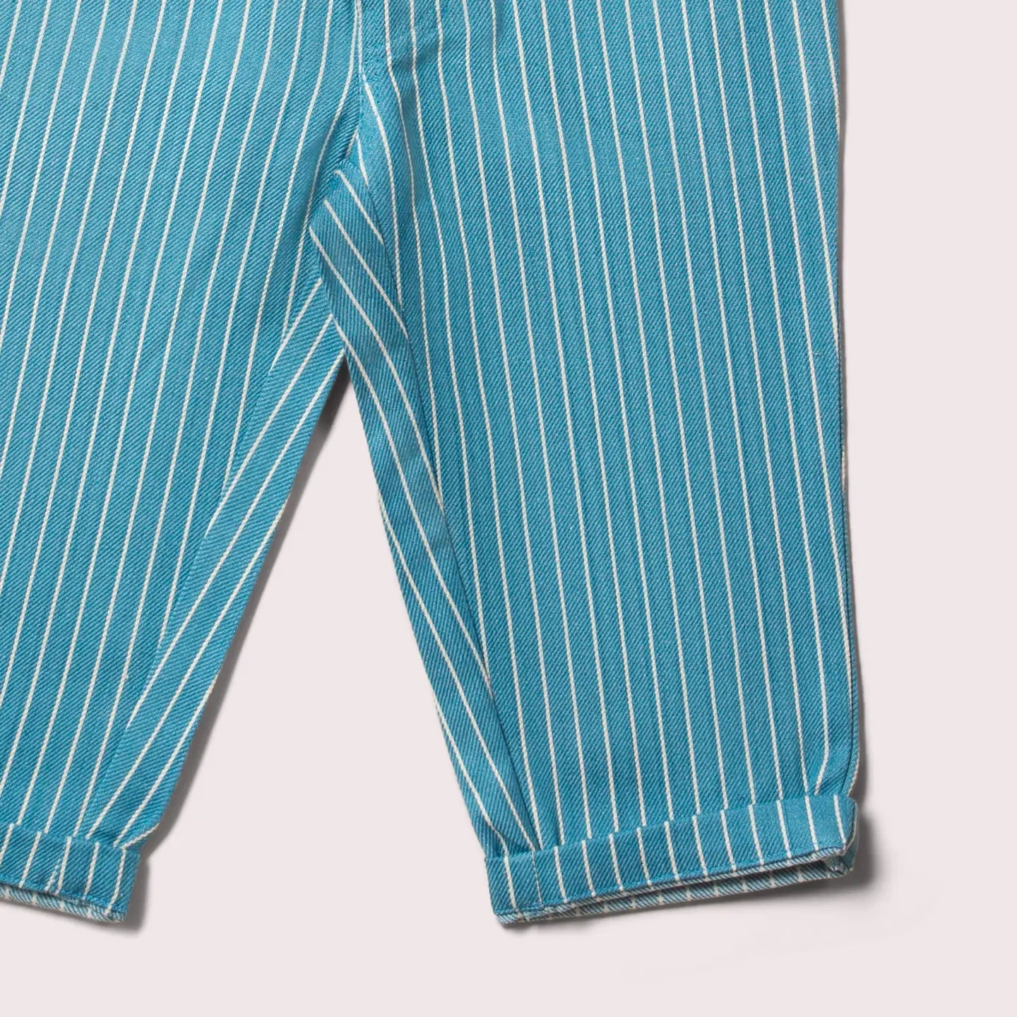 LITTLE GREEN RADICALS Horizon Blue Striped Trousers