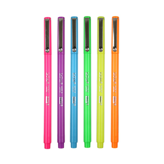 LE PEN Neon Fine Line Pens (6 Colours)