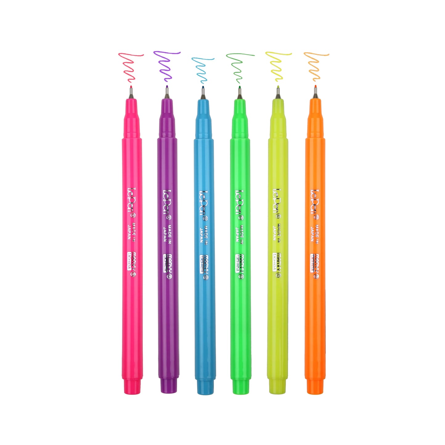 LE PEN Neon Fine Line Pens (6 Colours)