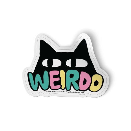 GEMMA CORRELL Weirdo Cat Sticker