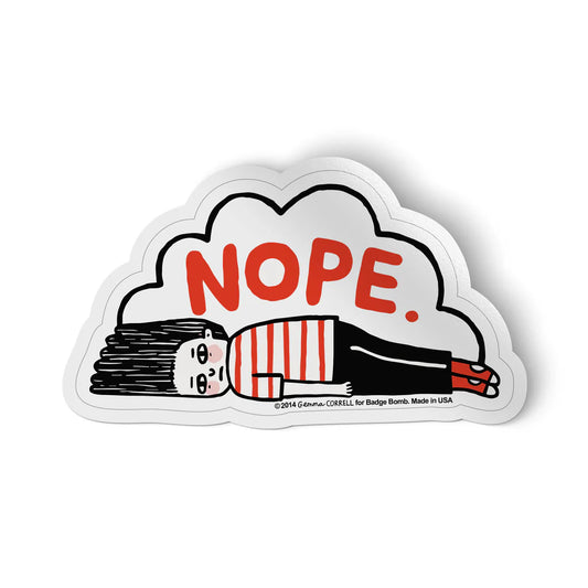 GEMMA CORRELL Nope Sticker