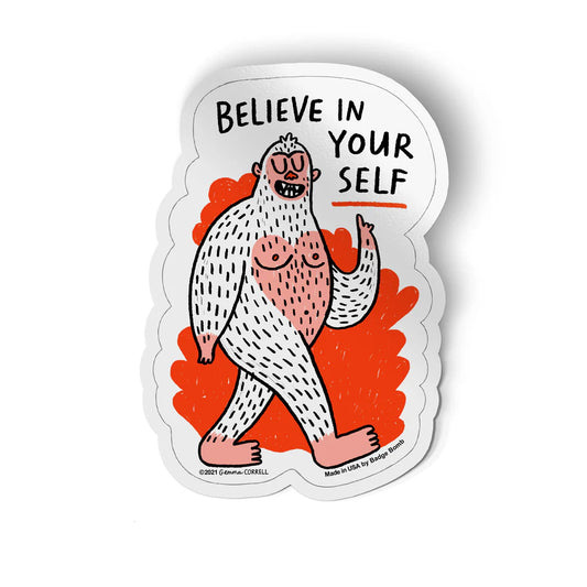 GEMMA CORRELL Believe in Yourself Sticker