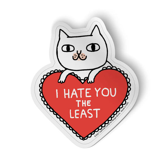 GEMMA CORRELL Hate You Least Sticker