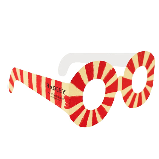 HADLEY PAPER GOODS Stripey Glasses Card