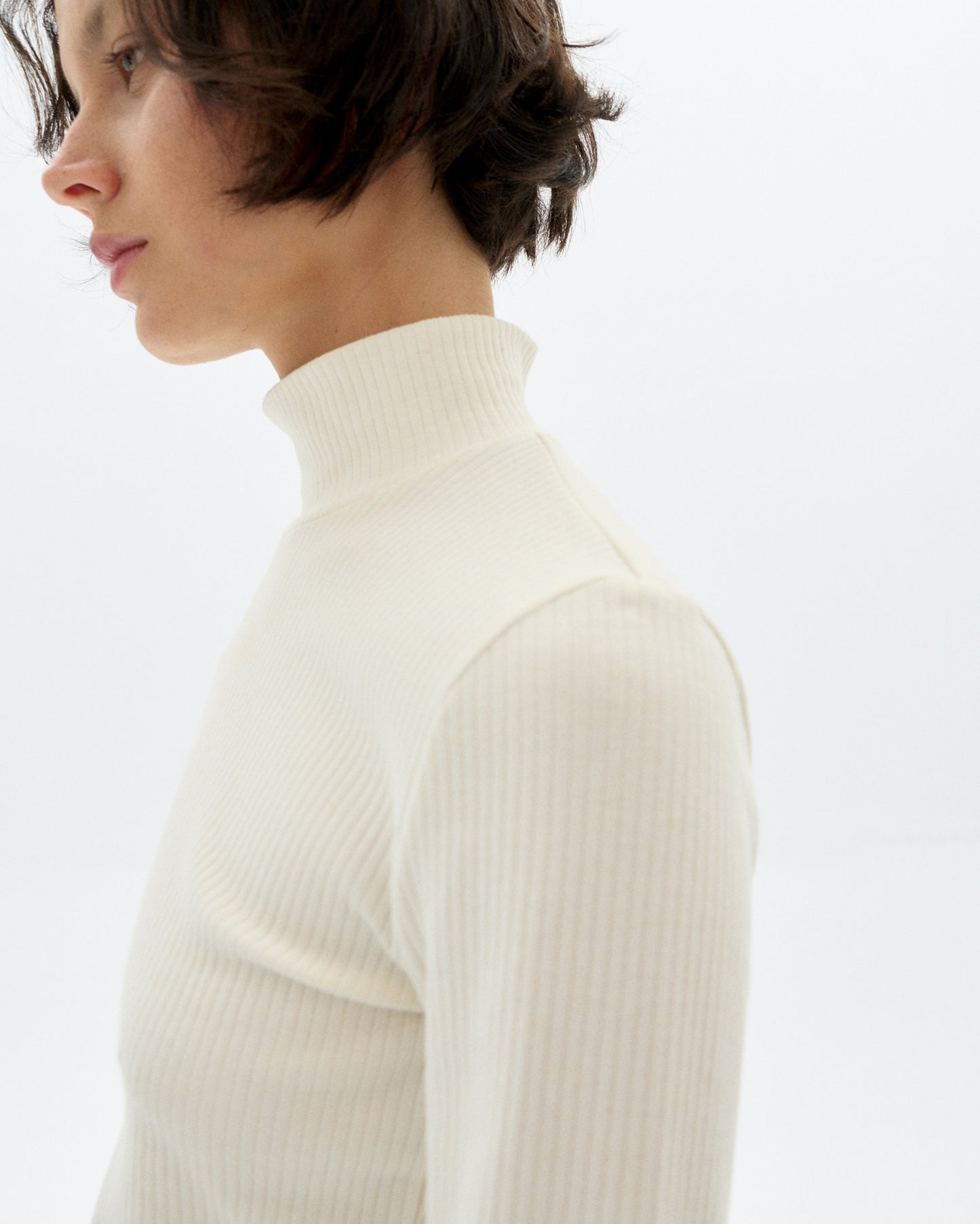 THINKING MU White hemp Aine top