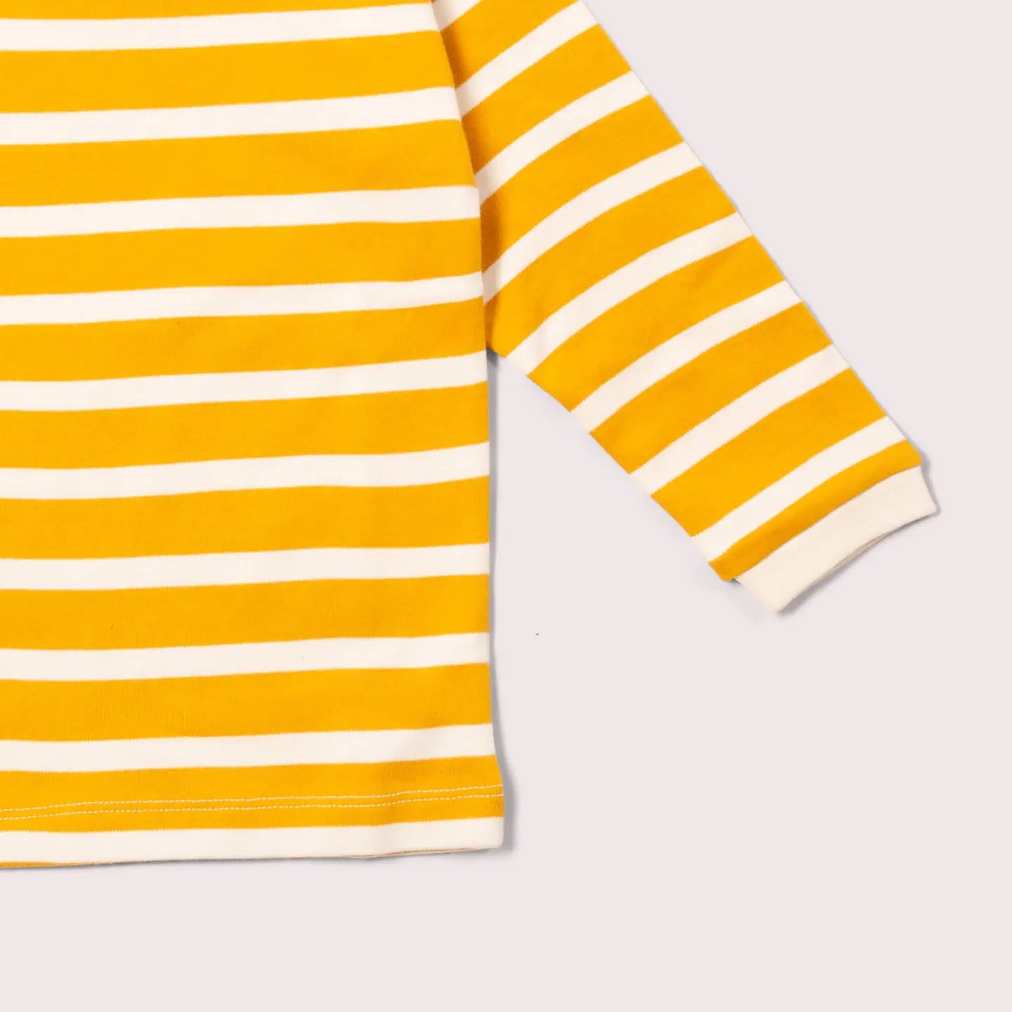 LITTLE GREEN RADICALS Gold Striped Long Sleeve T-Shirt