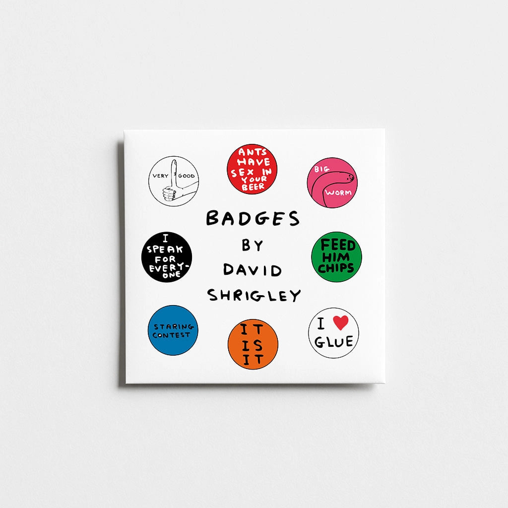 DAVID SHRIGLEY Badge Set 3