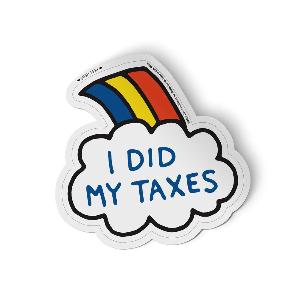 GEMMA CORRELL I Did My Taxes Sticker