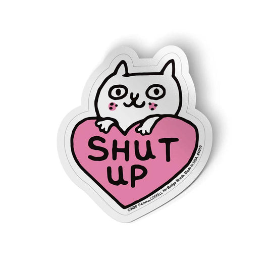 GEMMA CORRELL Shut Up Sticker