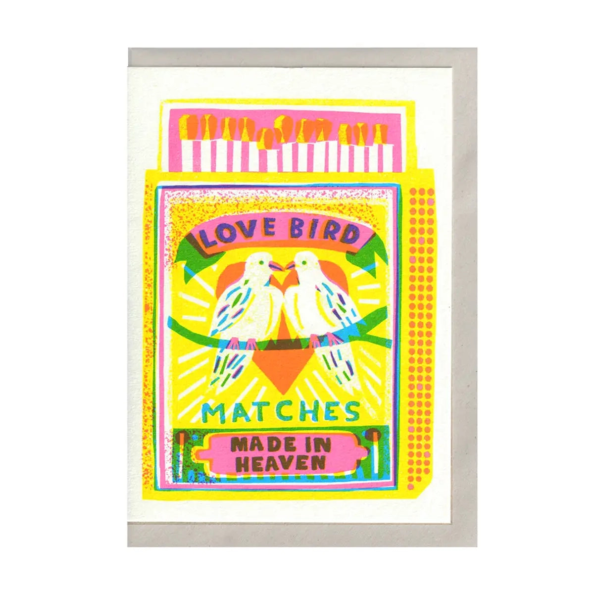 THE PRINTED PEANUT Love Birds Card