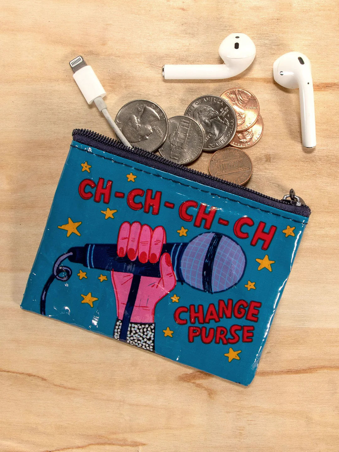 BLUE Q Ch-ch Change Purse