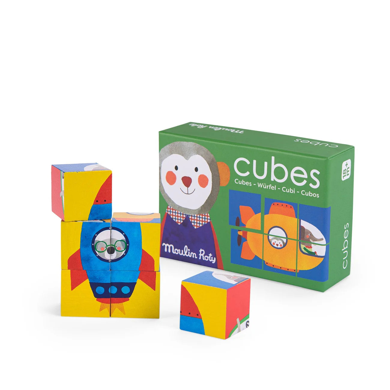 MOULIN ROTY Cubes puzzle Les Popipop