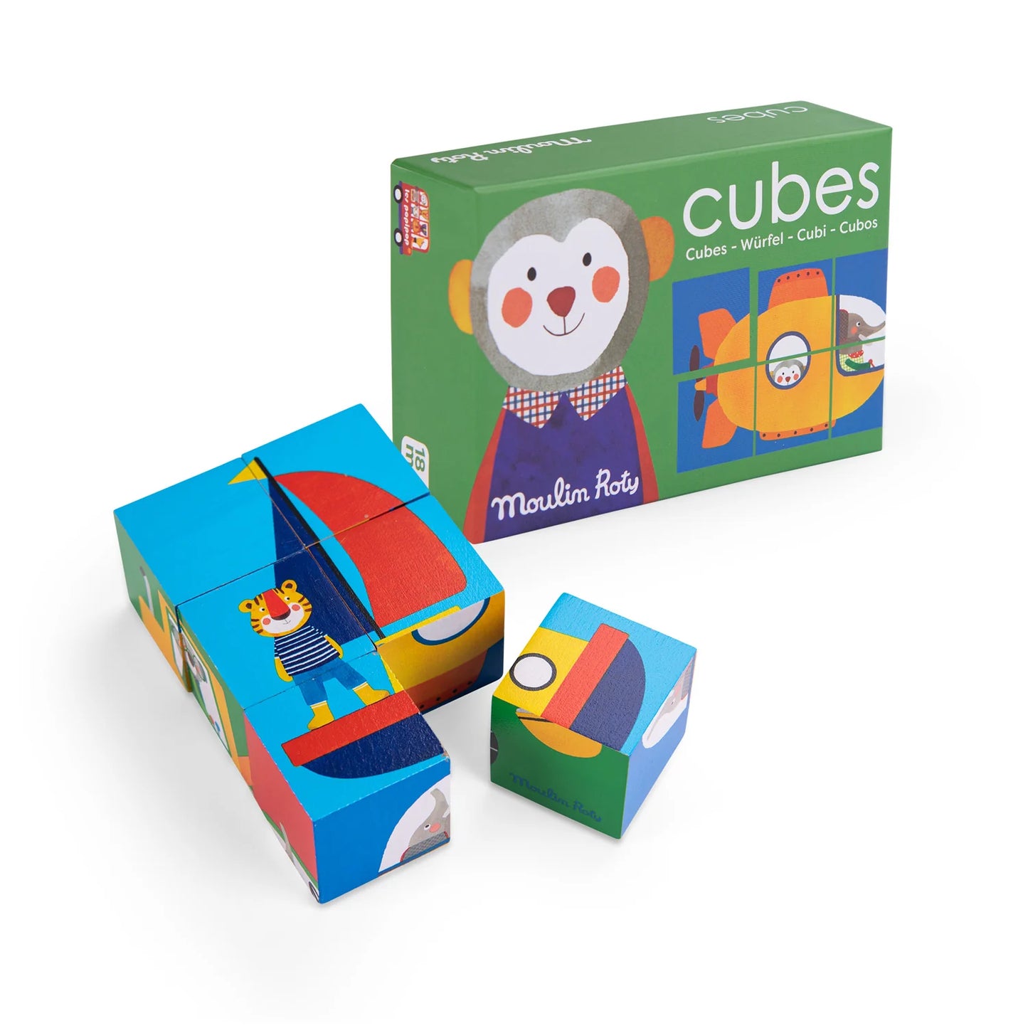MOULIN ROTY Cubes puzzle Les Popipop