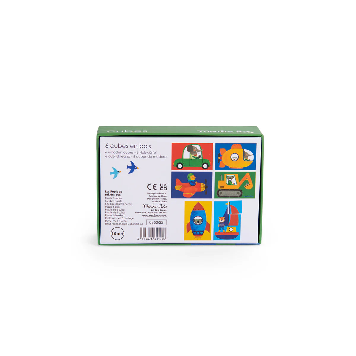 MOULIN ROTY Cubes puzzle Les Popipop