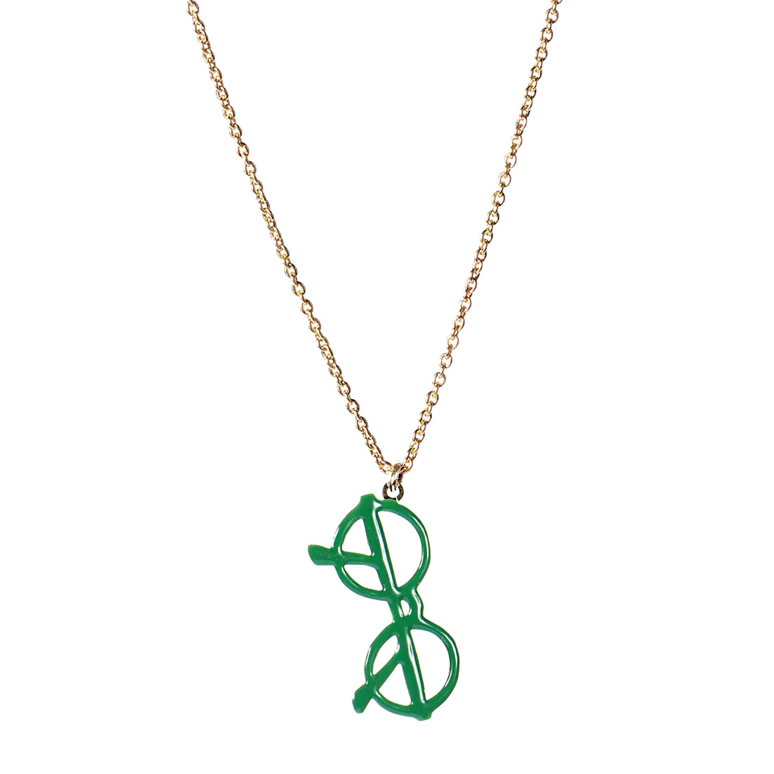 TITLEE Green Glasses Necklace
