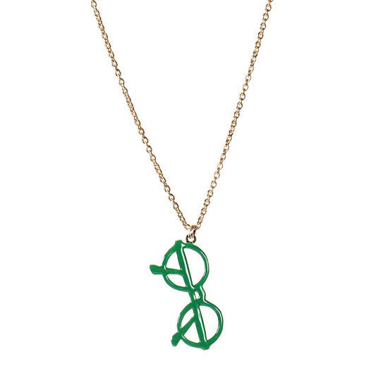 TITLEE Green Glasses Necklace