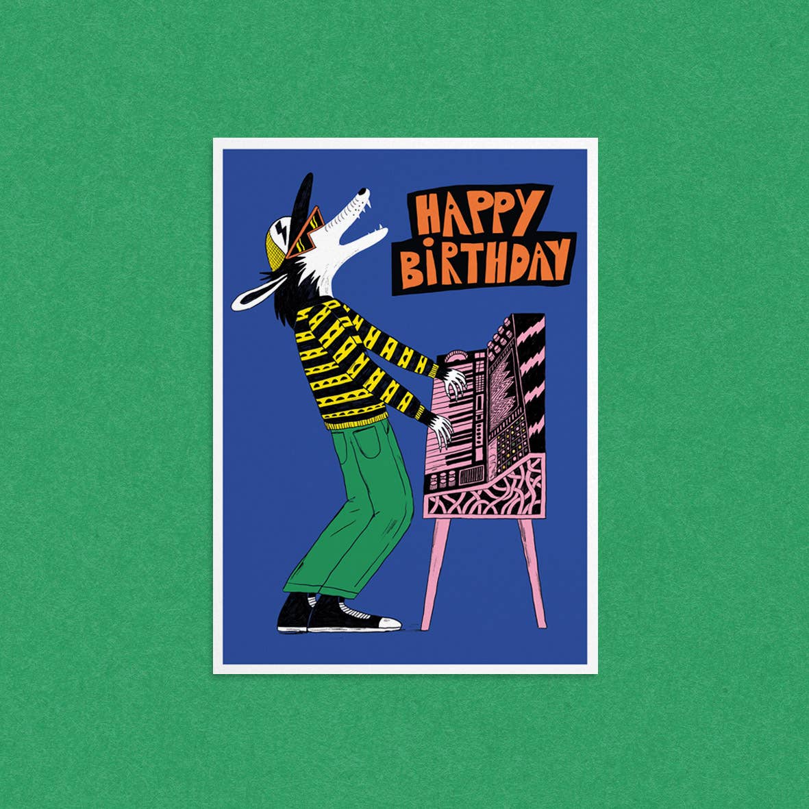 DANS LES DENTS Postcard BIRTHDAY SONG