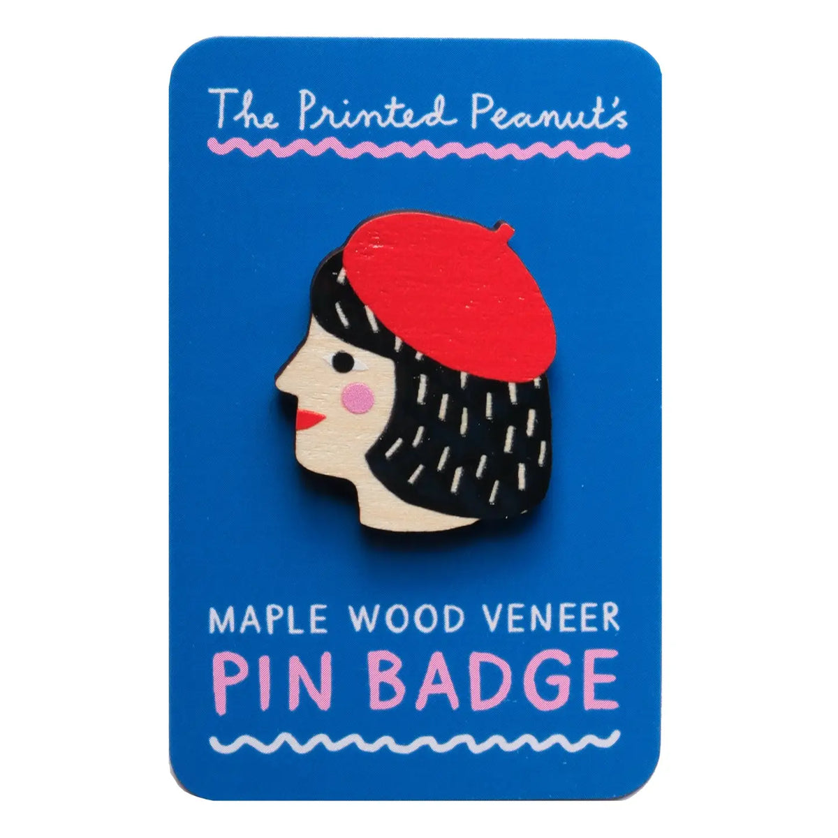 THE PRINTED PEANUT Girl Badge