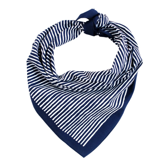 ABRACADANA Navy Striped Bandana