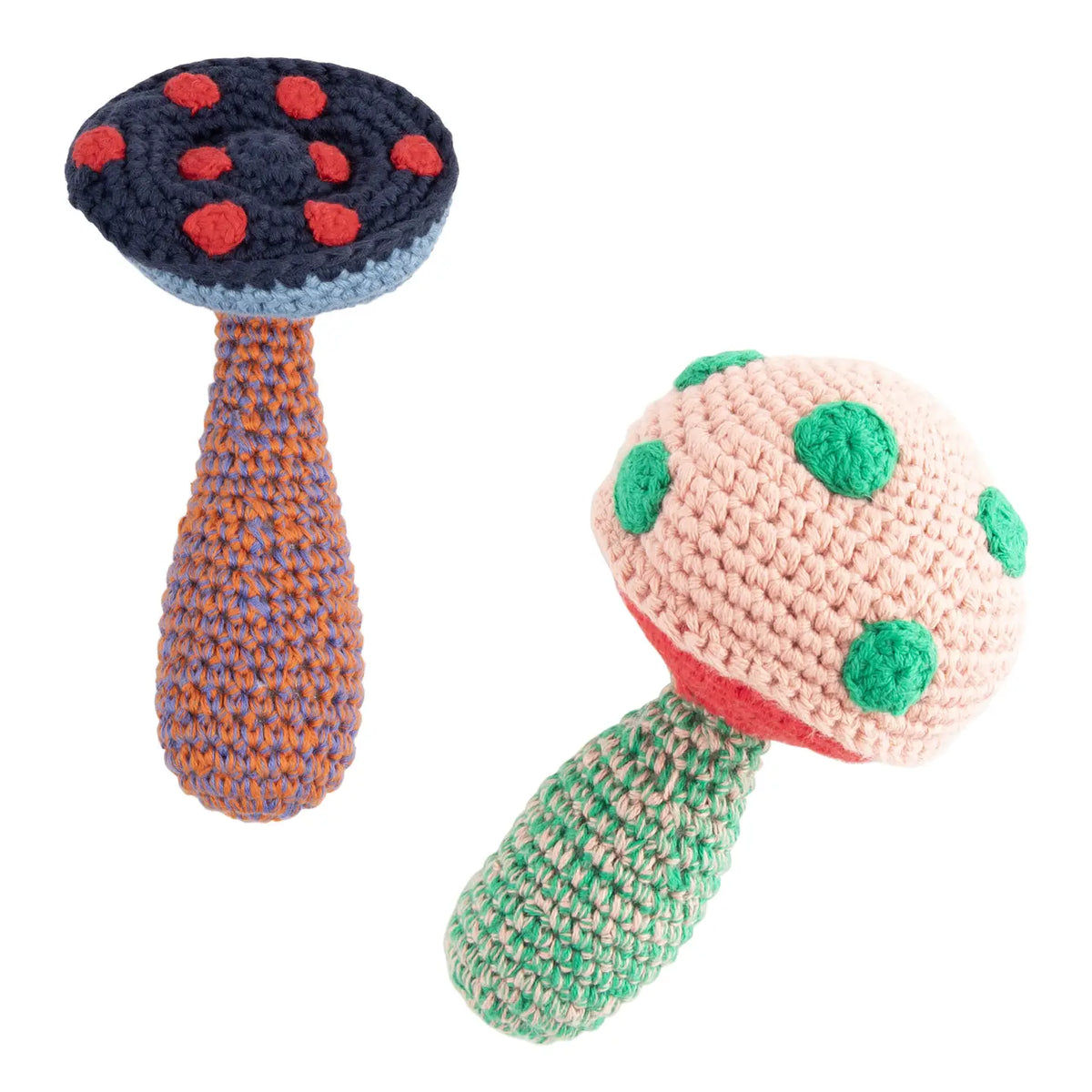 GLOBAL AFFAIRS Blue Mushroom Rattle