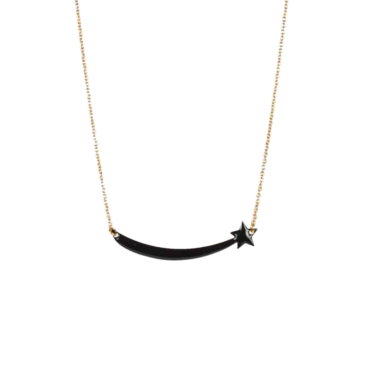 TITLEE Black Shooting Star Necklace