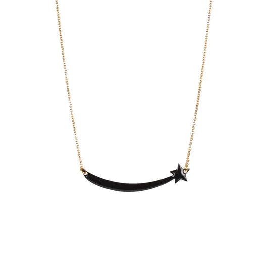 TITLEE Black Shooting Star Necklace