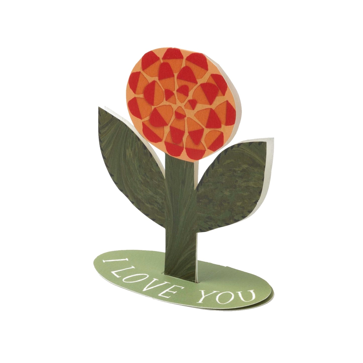 HADLEY PAPER GOODS Stand Up Rose Card