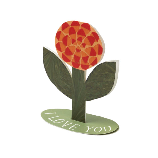 HADLEY PAPER GOODS Stand Up Rose Card