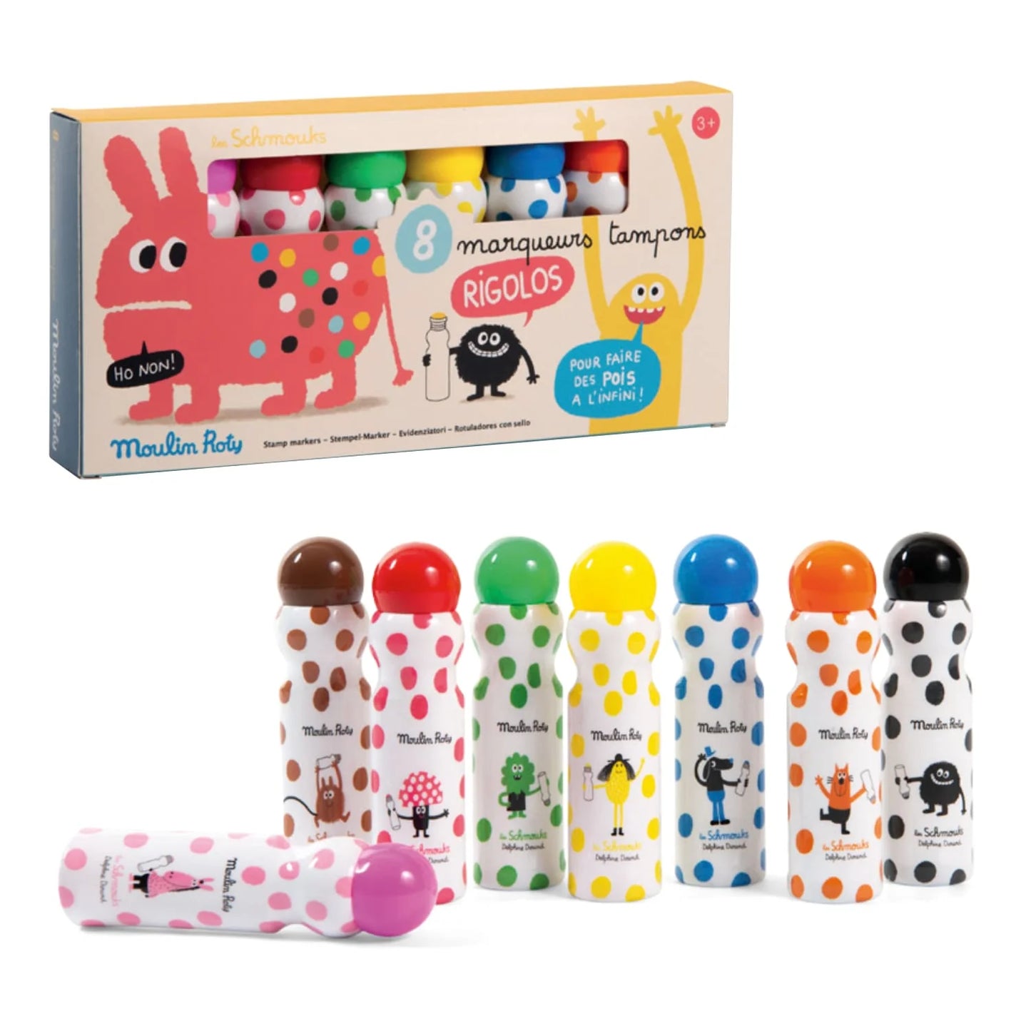 MOULIN ROTY Stamp Markers Les Schmouks